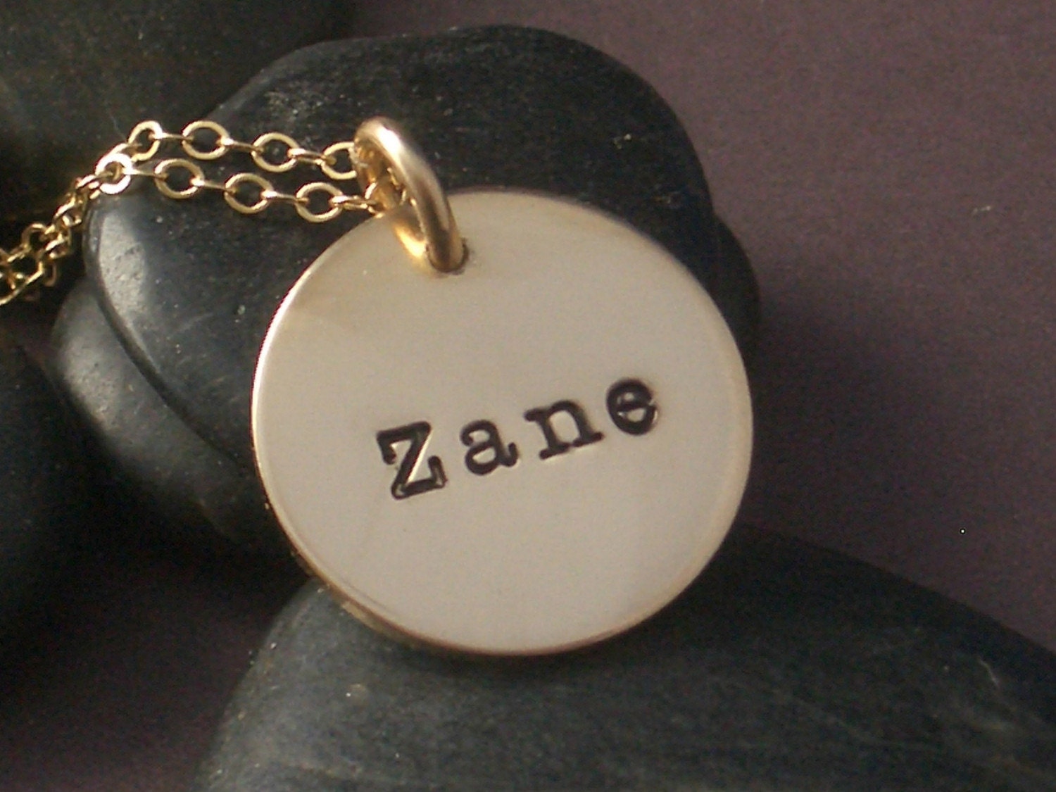 Gold Filled Initial Charm Necklace for customdesignsbynaomi