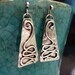 Wind Bender Handmade Earrings - Oxidized