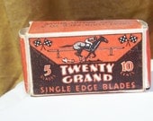 Advertising Box, Single Edge Blades, Paper Box, Art Deco Era