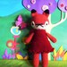 amigurumi fox toy forest animal crochet plushie girl doll .. little felicity .. toy