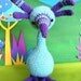 PATTERN- little alien birdy crochet pattern for plush alien bird toy