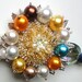 The " Rainbow Sunflower" Agate Necklace