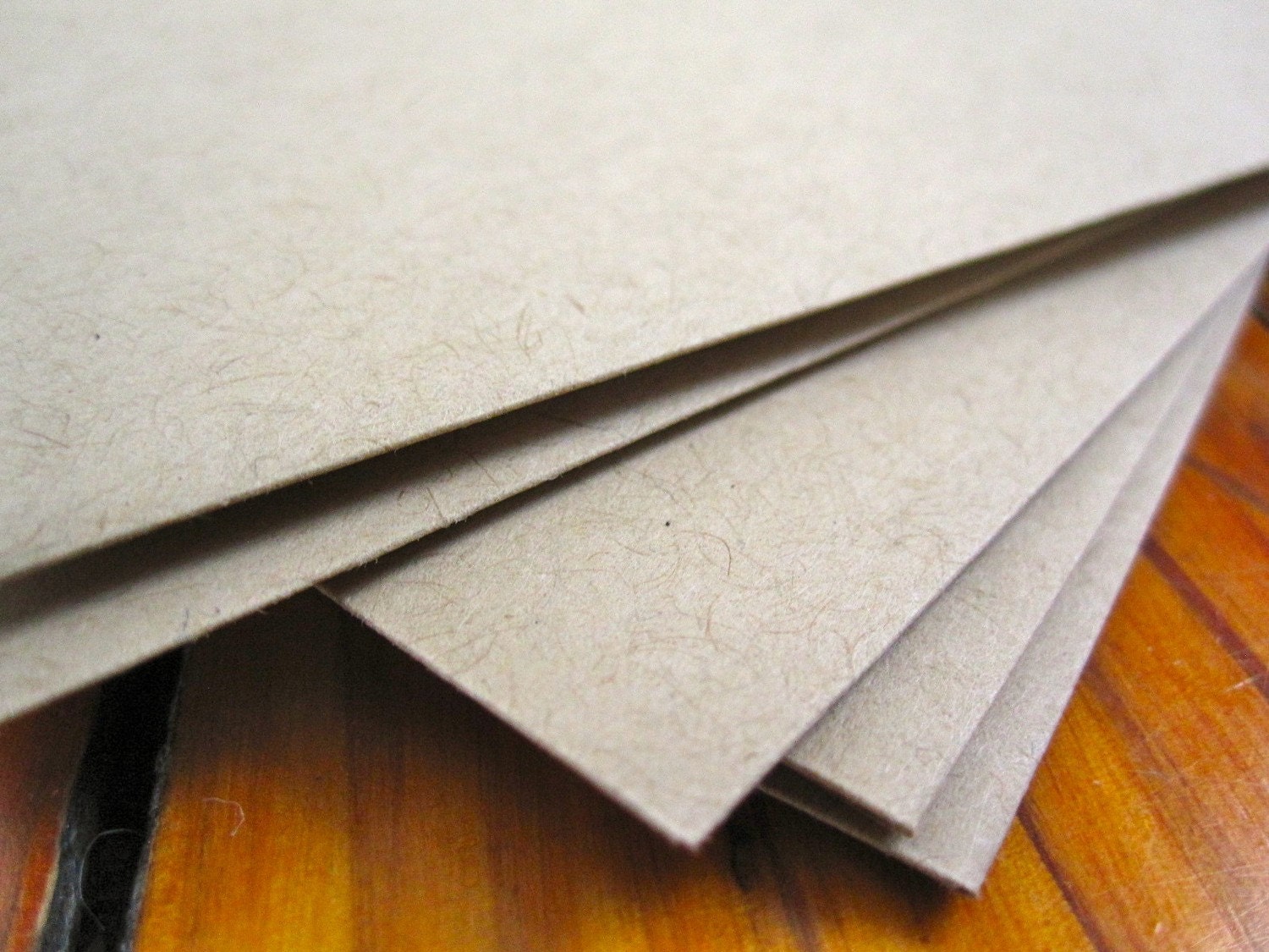 French Paper Envelopes For Letterpress Postcards - Set of 5