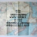 THE JOURNEY IS THE DESTINATION (Eastern Canada) - letterpress printed vintage map