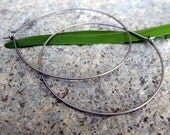 voila' delicate-- hoop earrings-- primitive series-- handmade by thebeadedlily on etsy