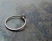 meddle hoop-- 22g-- solid 14k gold-- yellow or white-- primitive series