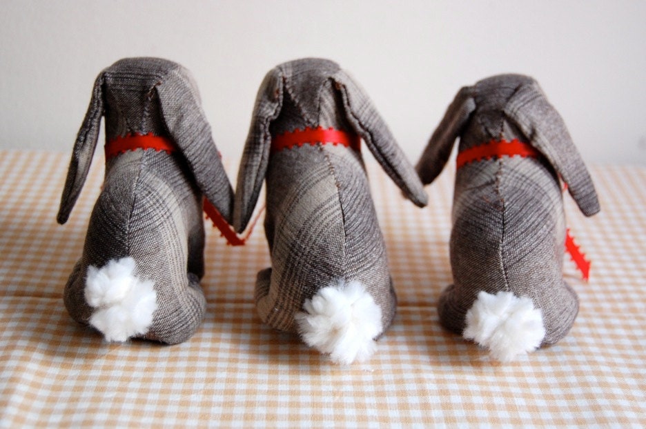 Medium Plaid Bunny