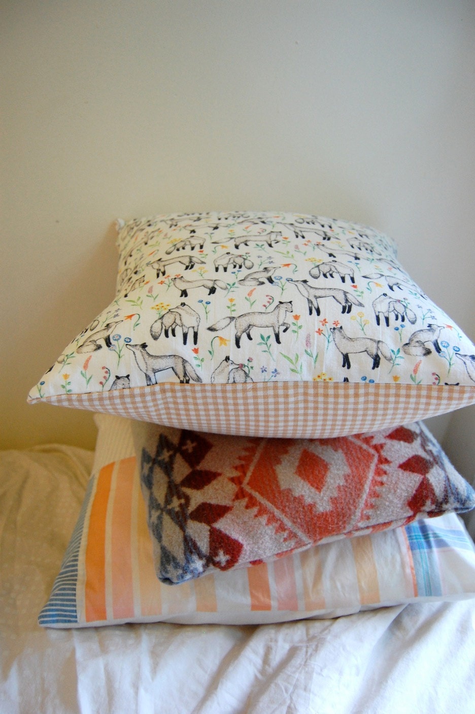 Fox Print Pillow
