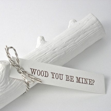 faux bois log. white