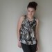 Tank top.  Tribal print with curved hem. small/medium  LAST ONE