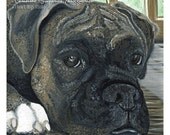 Boxer (brindle) print