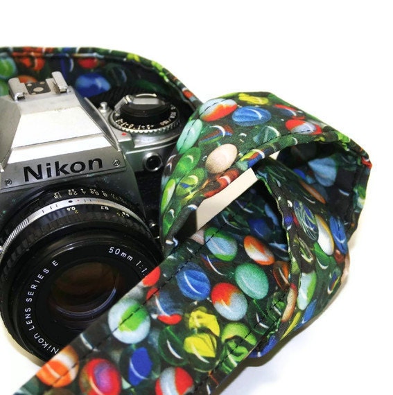 Clearance - Camera Strap - MARBLES - SLR, DSLR