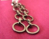 Sterling silver and gunmetal chain earrings Custom designer jewelry Australian Designer MSIA team jewellery