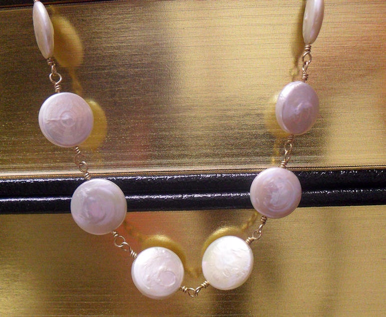 Helen of Troy - Coin Pearl and Gold Necklace