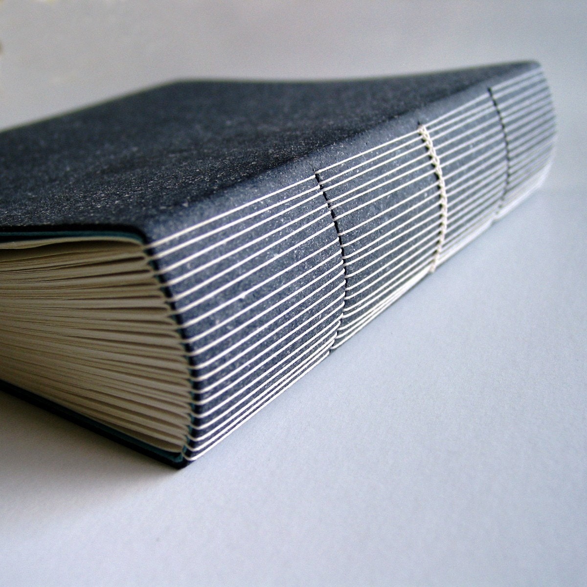 herringbone book - lime green
