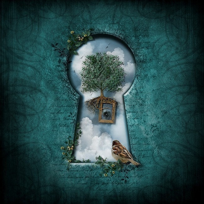 Fantasy Art Print, Metamorphosis IV, 5x5 Inch Print