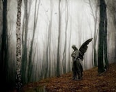 Fothic Angel Print, Sanctuary, 5x5 Inch Print