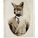 Fox Print, Young Mr. Fox,  8x12 Inch Print