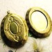 SALE Priced  Lockets with Bezel  Setting Raw Brass Embellished 2 Sides (4lockets )b1829