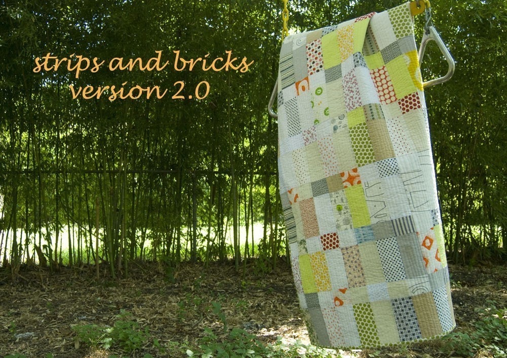 Strips and Bricks Quilt Pattern