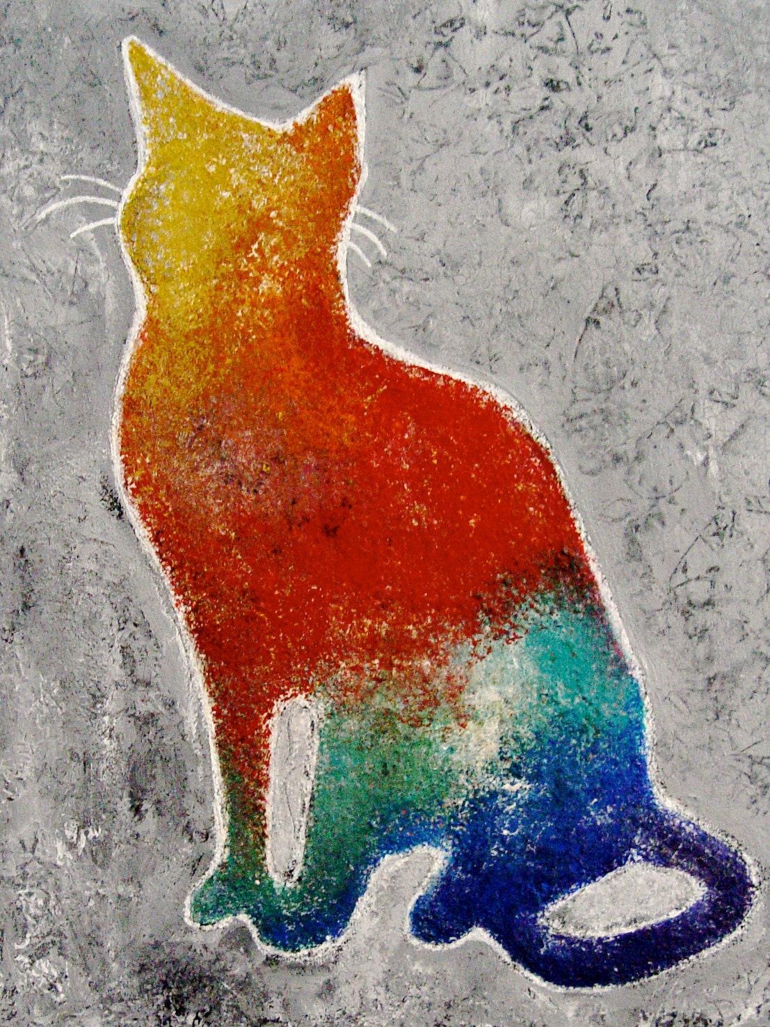 Blind Cat Rescue Painting For Charity