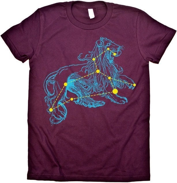 Leo Constellation Star Astronomy Graphic WOMENS Tee S,M,L,XL,XXL