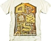 German Anatomy Tshirt  Man as Industrial Palace Fritz Kahn Vintage ART Tee