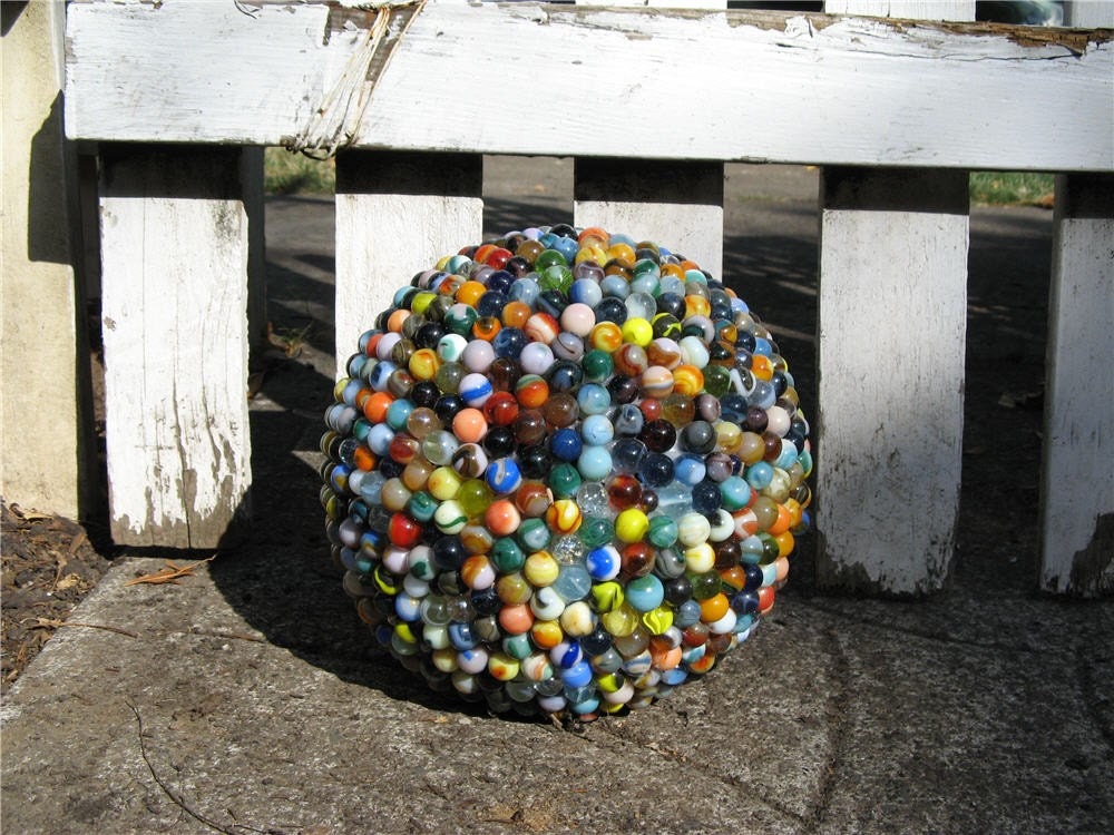 Marble Garden Sphere-- Free Shipping