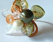 Lothlorien Spring Forest Art Nouveau Ring