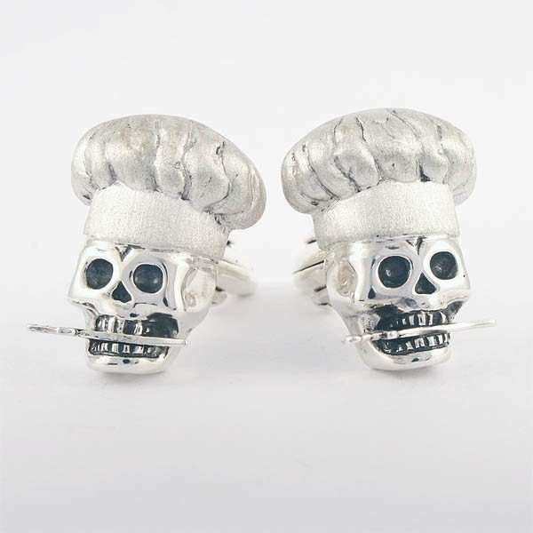 Cook Free or Die Cufflinks, Sterling Silver