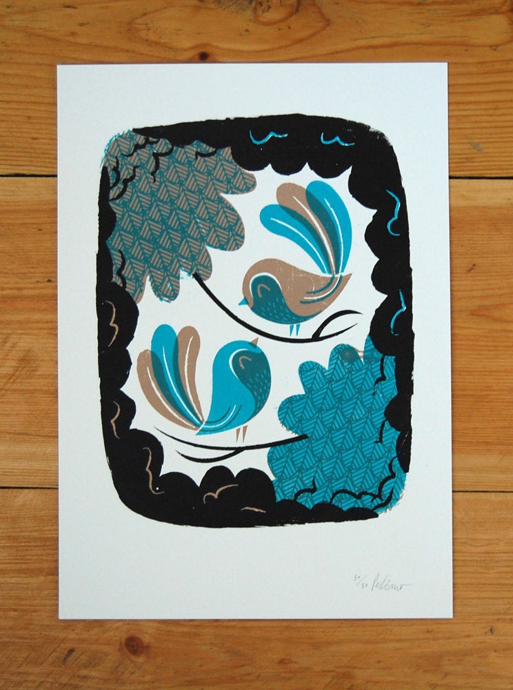 I like Birds -  A4 Screenprint