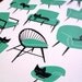 Cat Naps - A4 - 2 colour screenprint