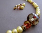 Four Seasons Summer Sunset Necklace and Earrings