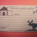 Recipe Card Set Of 10, Moose And Cabin