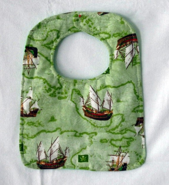 Nautical theme... Schooner ships  Baby Bib, Toddler Bib