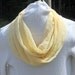 Buttery Yellow Womens  Infinity scarf, circle scarf, cowl scarf