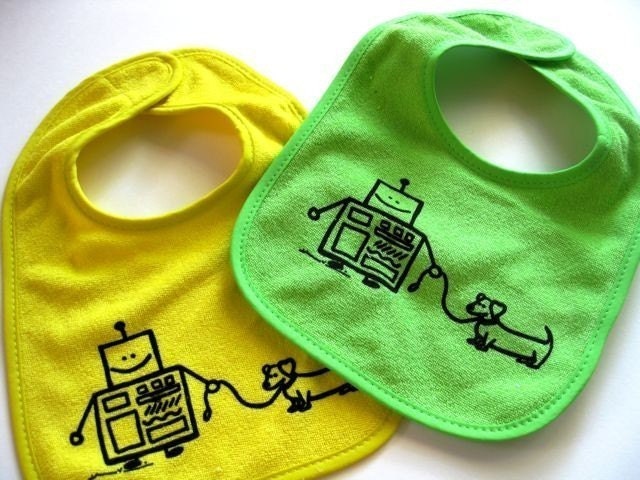 Henry and Oscar Bib - YELLOW