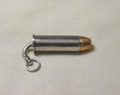 Bullet Zipper Pull Nickel 44 Remington Magnum - Gift for Hunter