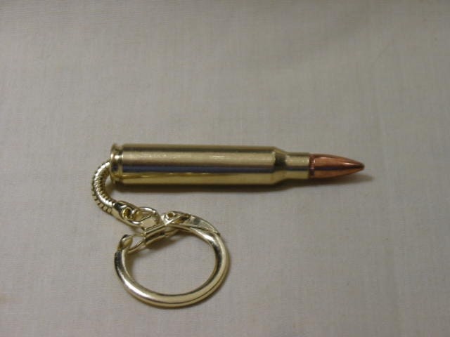 Bullet Keychain Brass 223 Remington 5.56 Military