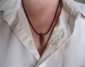 Full Metal Jacket Copper Bullet Red Tip Unisex Necklace