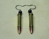 Hematite Black Bullet Earrings - Genuine and Authentic Bullet Earrings