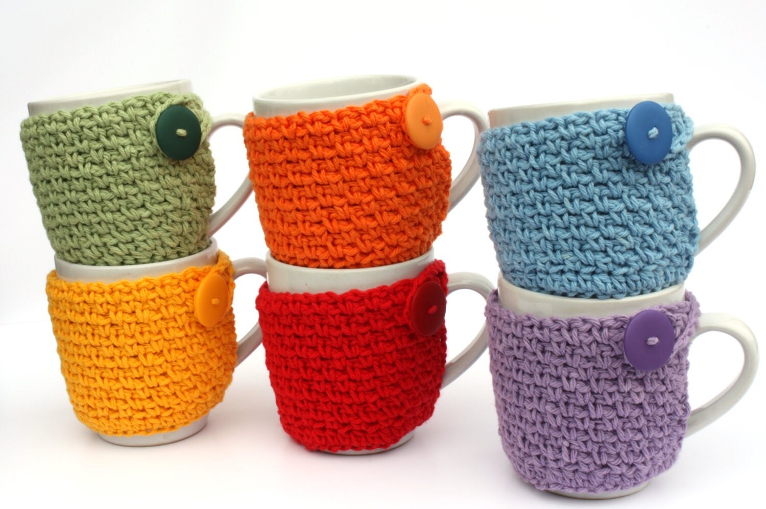 Coffee Cup Cozy Crochet Cup Sleeve You Pick the Color