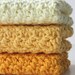 Crochet Cotton Dishcloths - Sunshine Yellow Collection