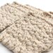 Eco Friendly Organic Cotton Makeup Remover Face Scrubby Washcloths Set of 6