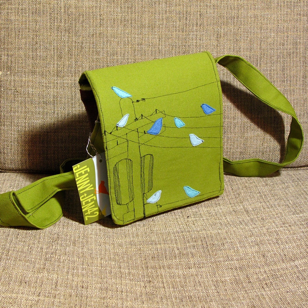 Birds on the Wire Small Messenger Bag