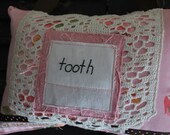 Tooth Fairy Pillow Reclaimed Vintage by Whoopsie Daisies on Etsy