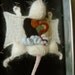 Knitted Lab Rat in an actual dissection tray