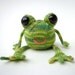 Knitted Happy Frog