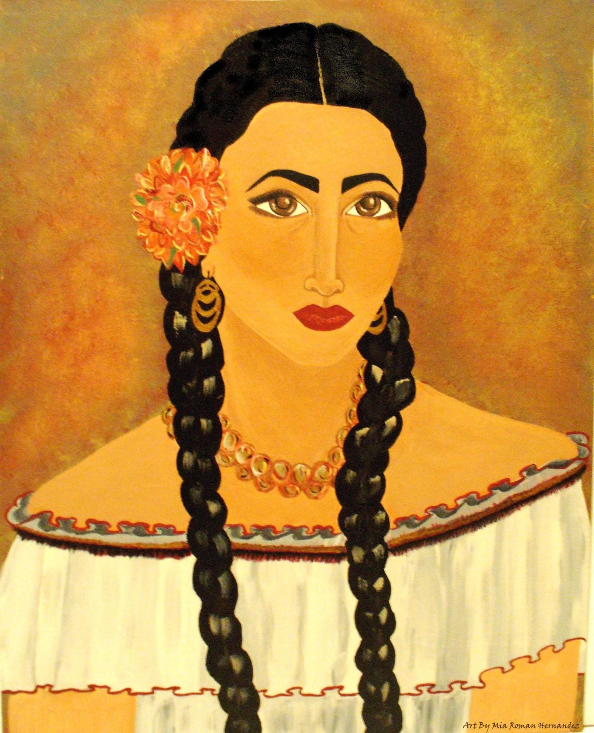 Art print of  - La Hermana portrait