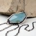 Faceted Aquamarine Necklace, Modern Random Irregular Facet Aquamarine Necklace-Caribbean Seas Necklace